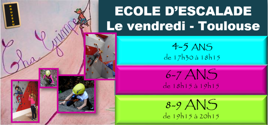 ***NOUVEAU ECOLE D'ESCALADE CHA GRIMPE***