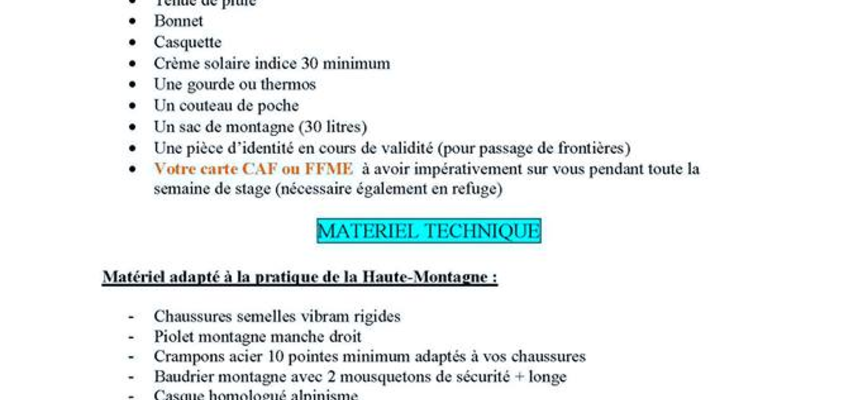 Cobayes recherchés pour la formation de guide international de l'ENSA